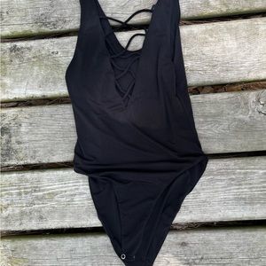 Forever21 crisscross chest body suit